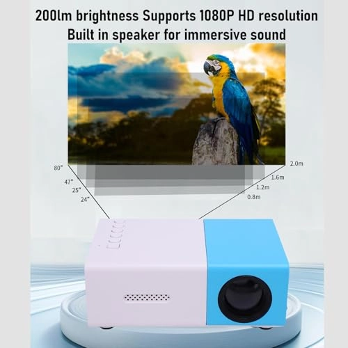 Mini Portable Projector 280 ANSI LM 1920x1080P