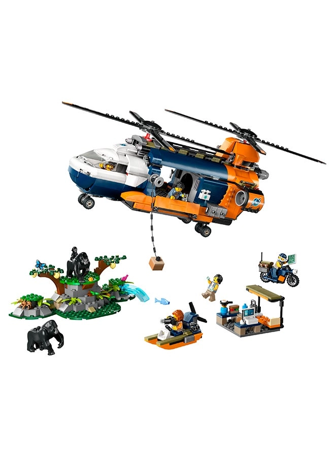 City Jungle Explorer Helicopter at Base Camp (60437)