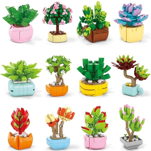 Succulents Building Blocks - Plants 24pcs
