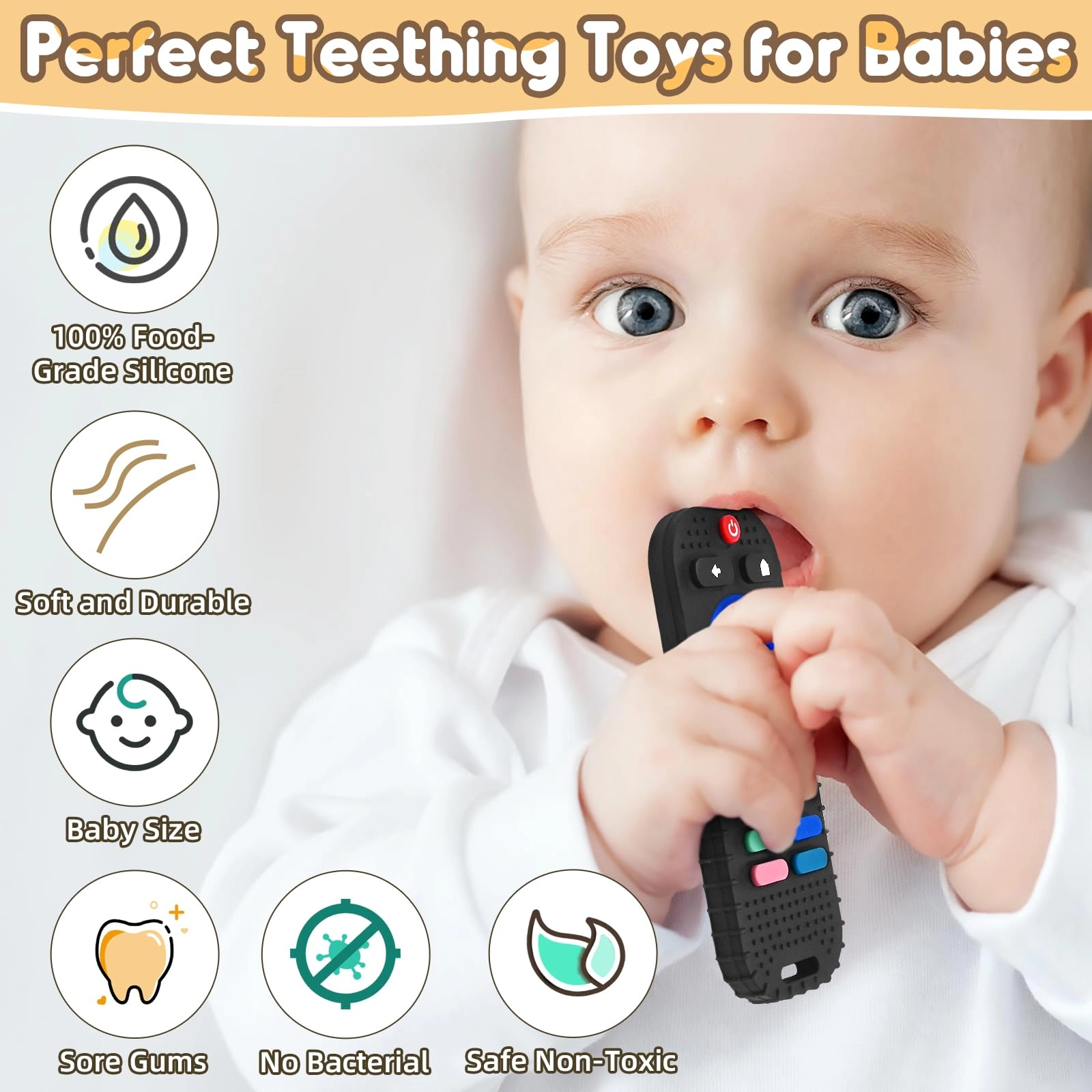 Remote Control Teether - Silicone
