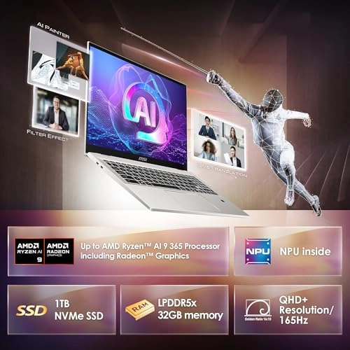 Prestige A16 AI+ - 16'' 1TB 32GB Ryzen AI 9 365 2.0GHz