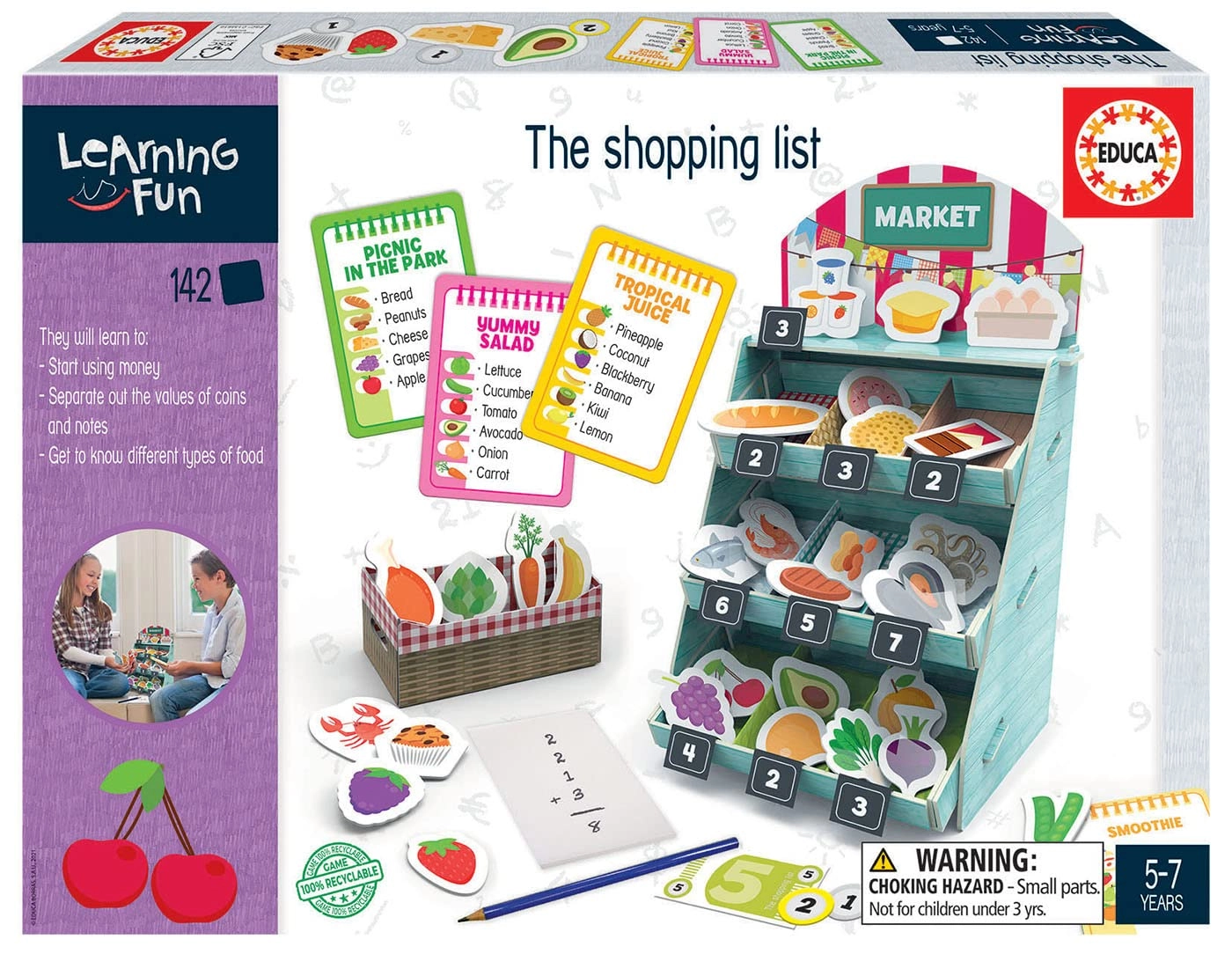 Educa Shopping List - 5 years and up 142 pieces