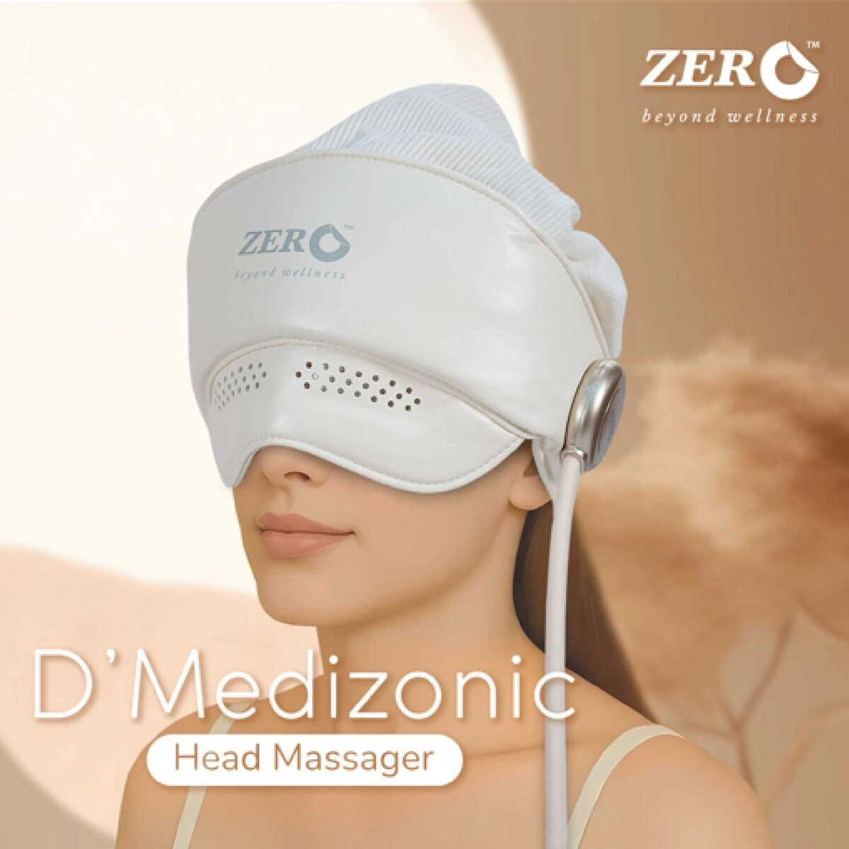 Zero Healthacare D’Medizonic Head Massager - Heat Therapy Airbag Compression 4 Modes