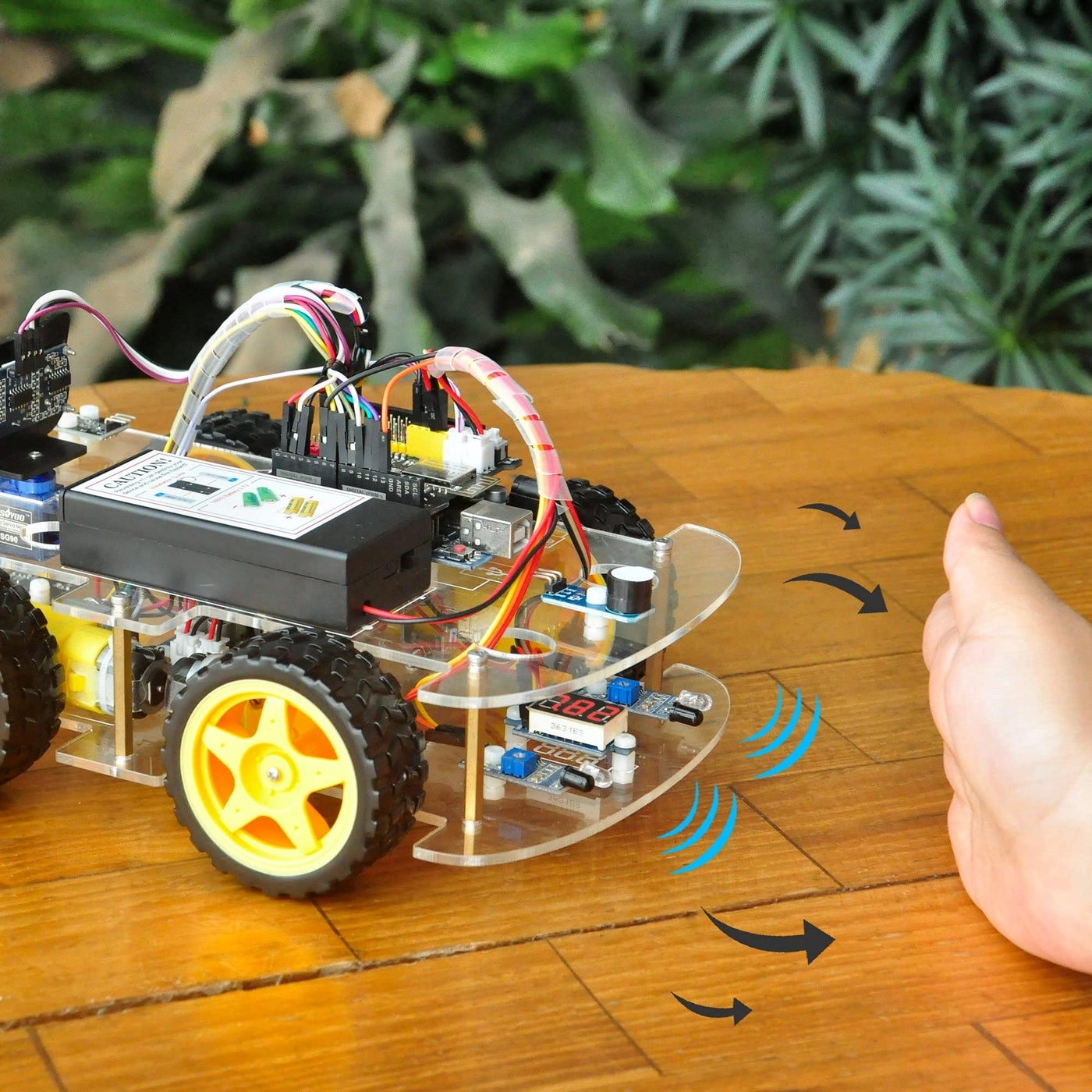 V2.1 Smart IOT Robot Car Kit for Arduino Circuit Sensor Programming Electronics Assembling Robotics