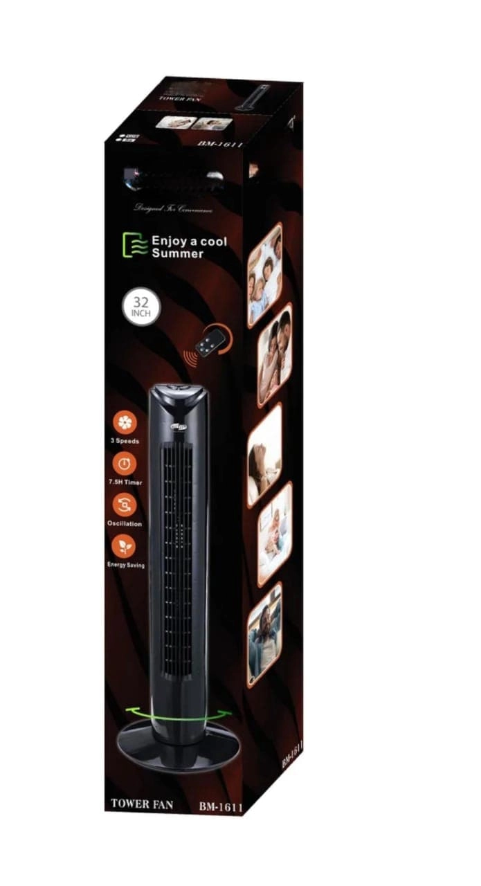 Tower Fan - 32 Inch Remote Control