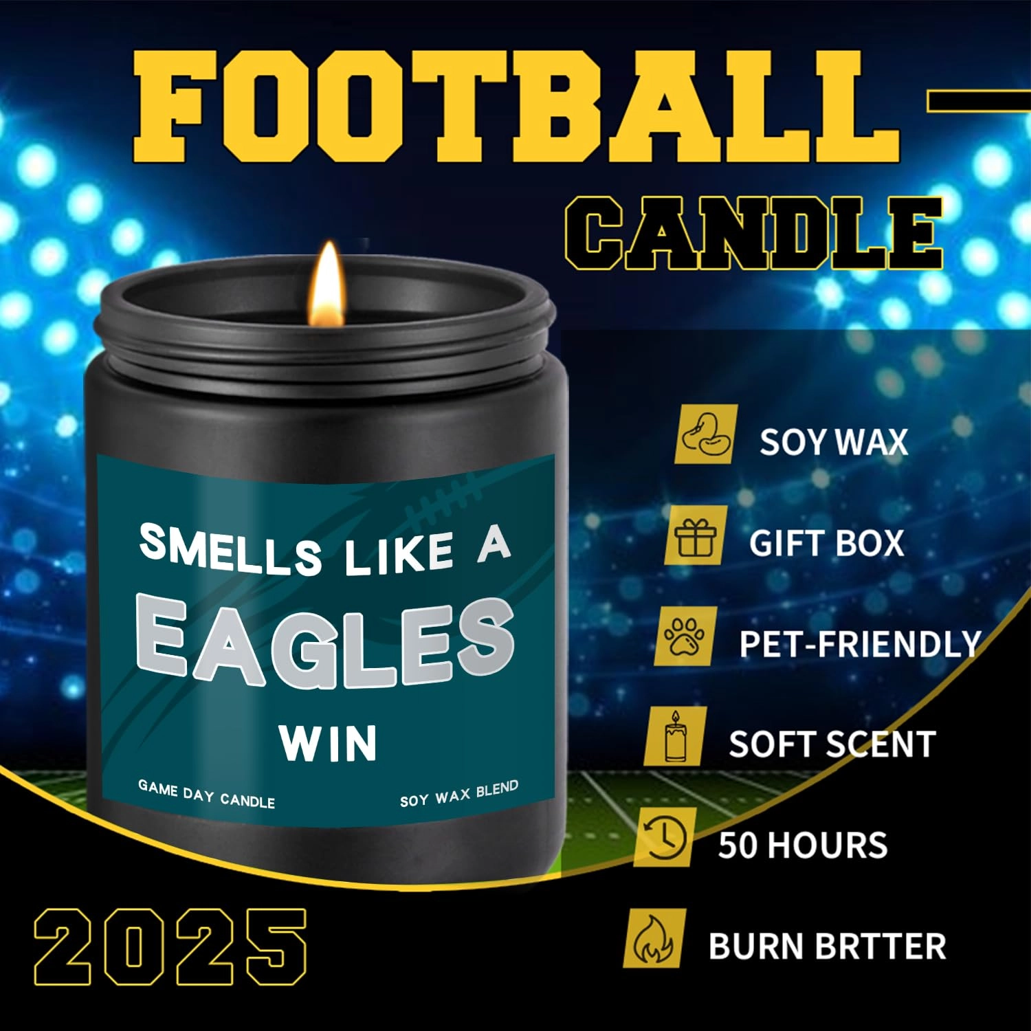 Smells Like A Eagles Win Scented Candle - 1
