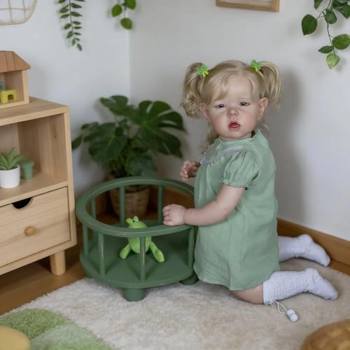Liam Reborn Baby Doll - 28 inch Vinyl Light Green Clothes Ages 3+