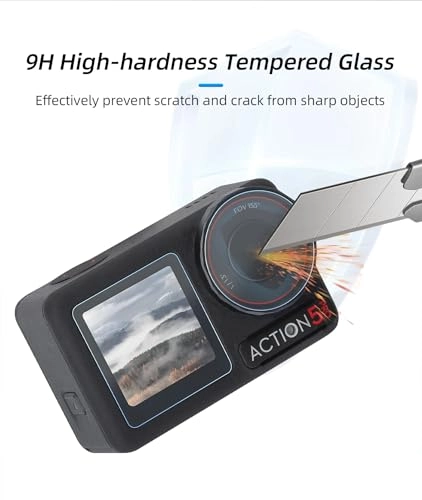 Tempered Glass Screen Protector - DJI Action 5 Pro