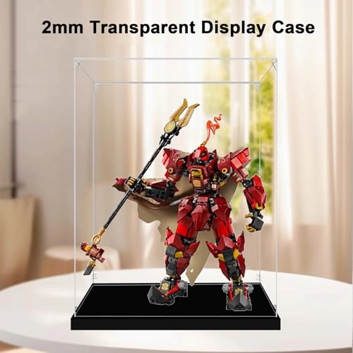 Acrylic Display Box for LEGO 71846 Flaming Knight Mech Model - Acrylic