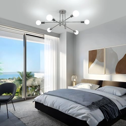 Modern Ceiling Light - E27 Chrome