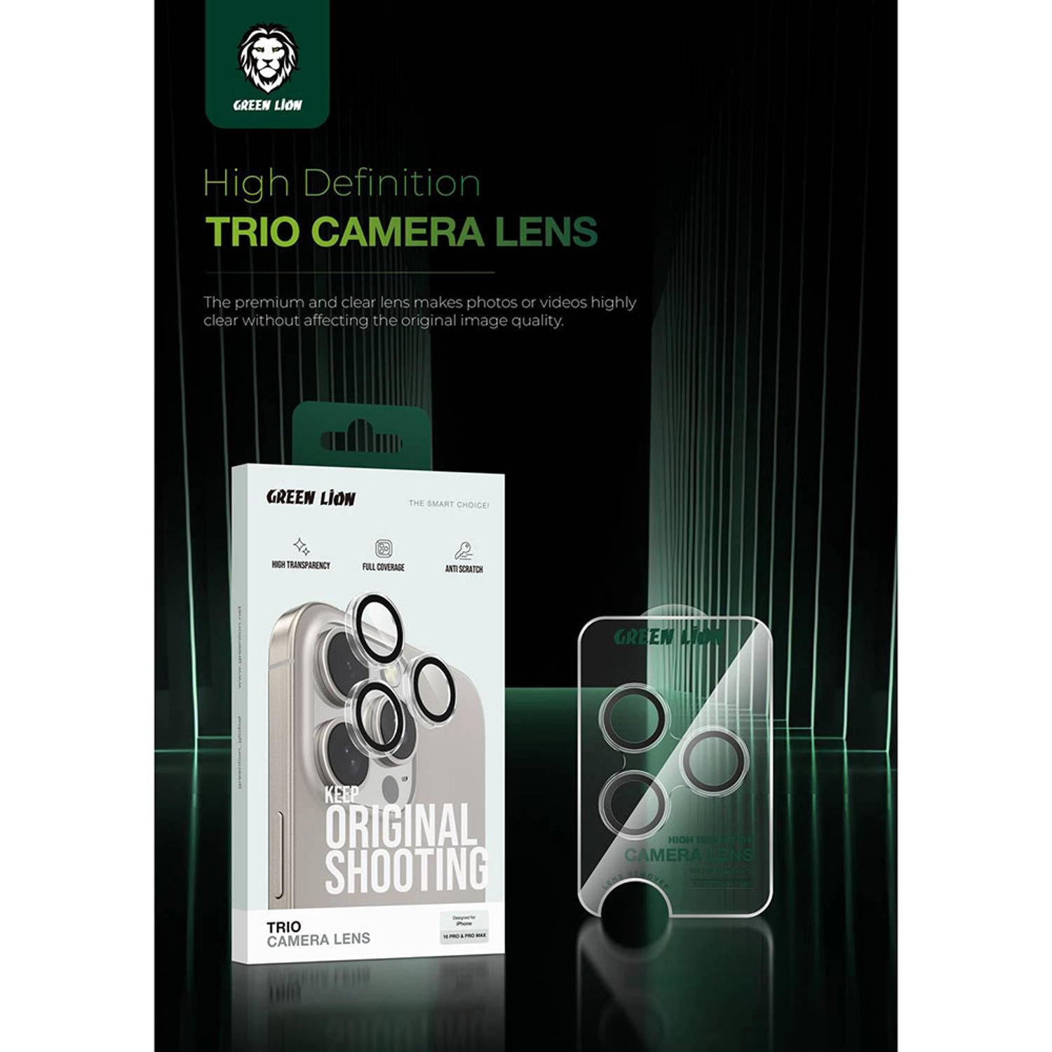 HD Tempered Glass Camera Lens Protector for iPhone 16 Pro / iPhone 16 Pro Max