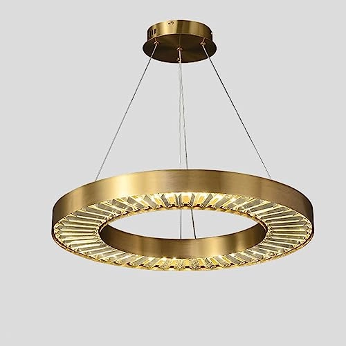 Crystal Chandelier - Golden tricolor light 100*38*30cm