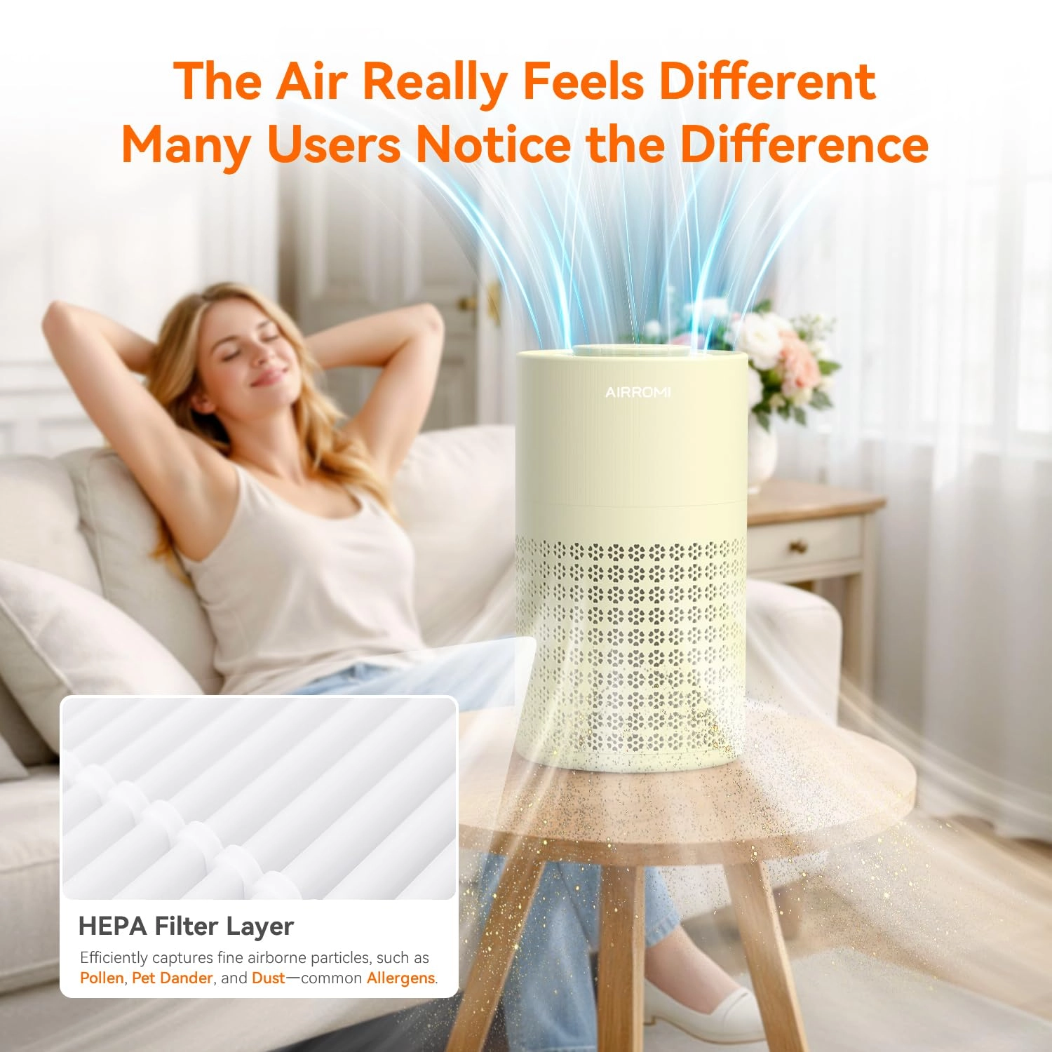 A2001 - Beige HEPA 3in1 Filter