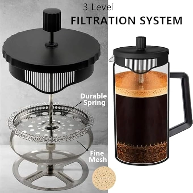 French Press - 34Oz Borosilicate Glass BPA Free
