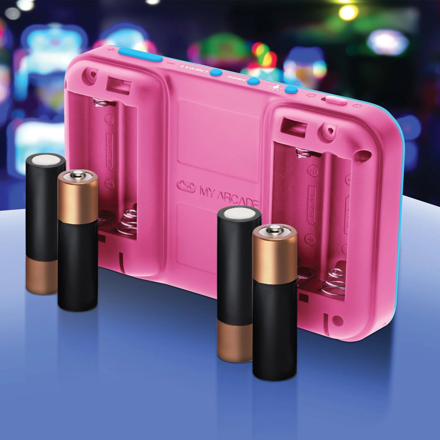 Pocket Player Ms.Pac-Man - Pink & Blue 2.75" display