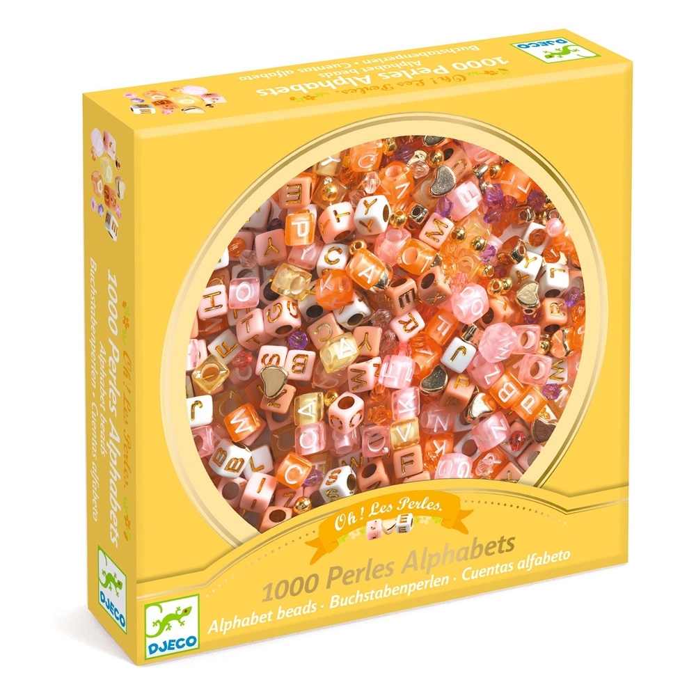 Silver Alphabet Beads Set - 1000 Pcs