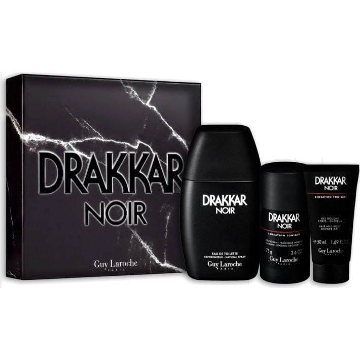 Qualityscents Drakkar Noir - Eau de Toilette 100ml + Deodorant Stick - 75g + Shower Gel - 50ml