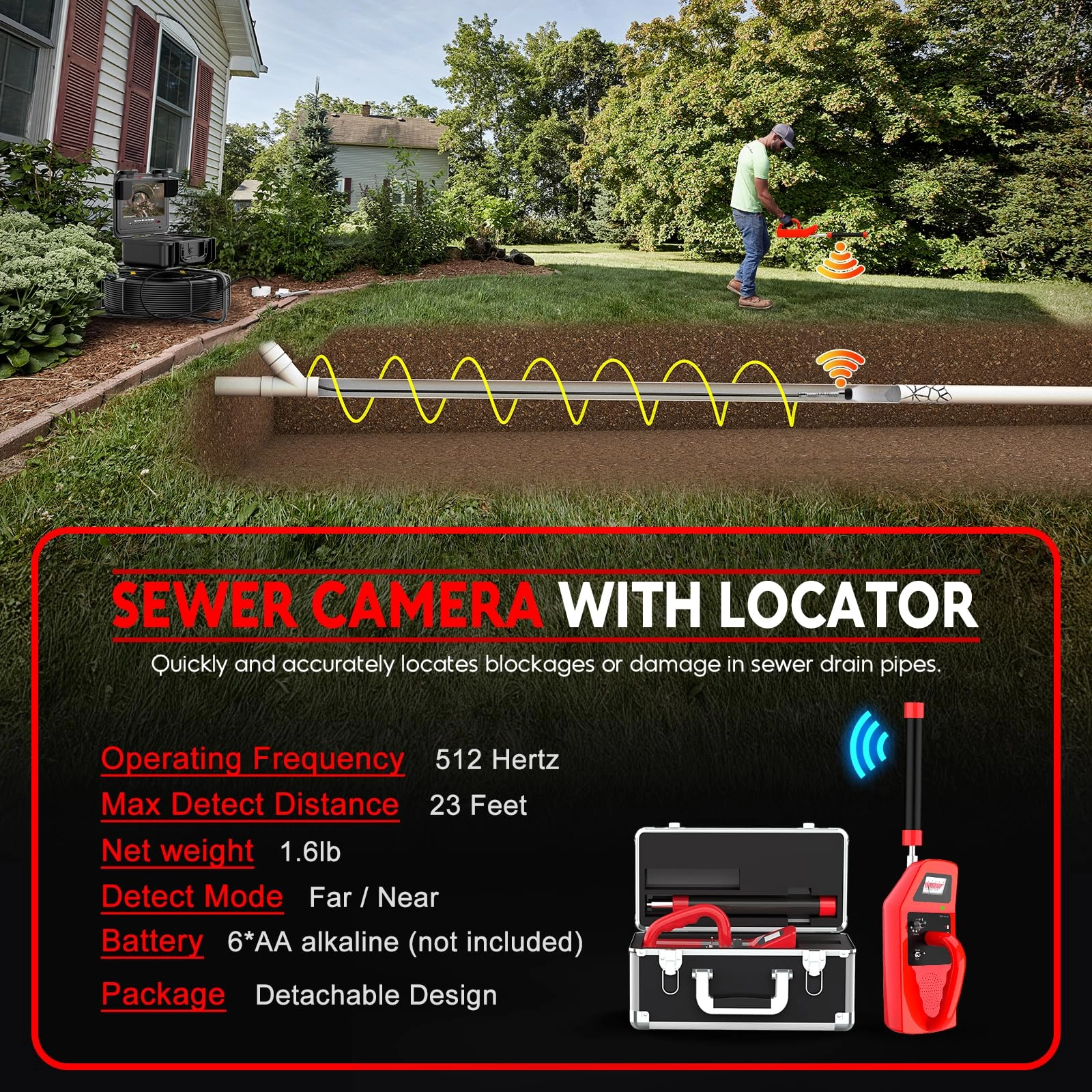 Sewer Camera - 300ft 7mm
