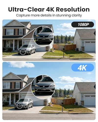 4K PoE Security Camera System - 4 8CH 8MP