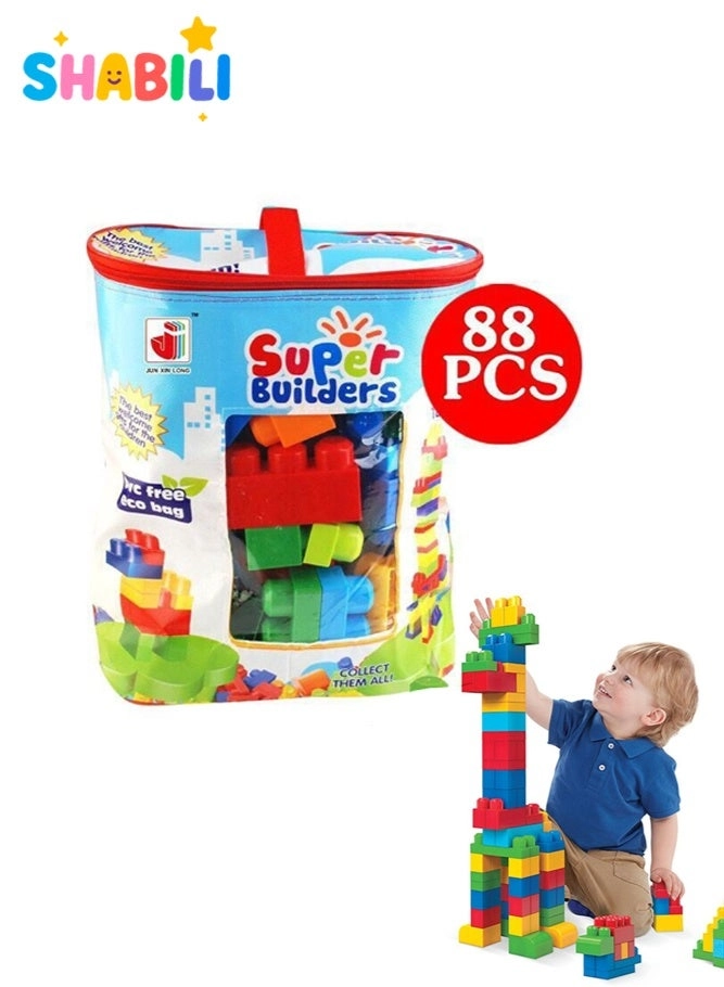 SHABILI Large Building Blocks Set - 88 pcs