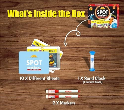 Spot The Differences - 36 months - 3 years 10 pieces