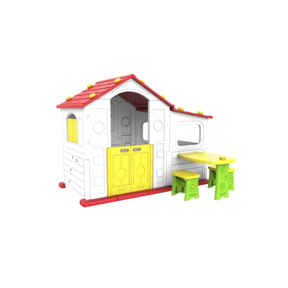 Mini Panda Tomo Big Playhouse - Table & Chairs UV-Protected Plastic