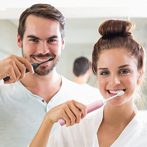 AM105D - Sonic Electric Toothbrush Black & Pink