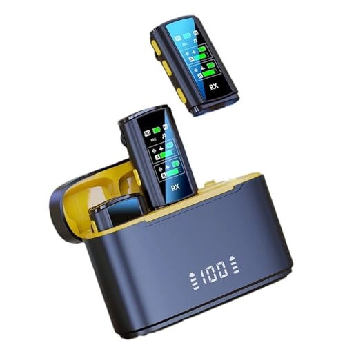 Wireless Lavalier Microphone - 2 x Microphone 2.4GHz