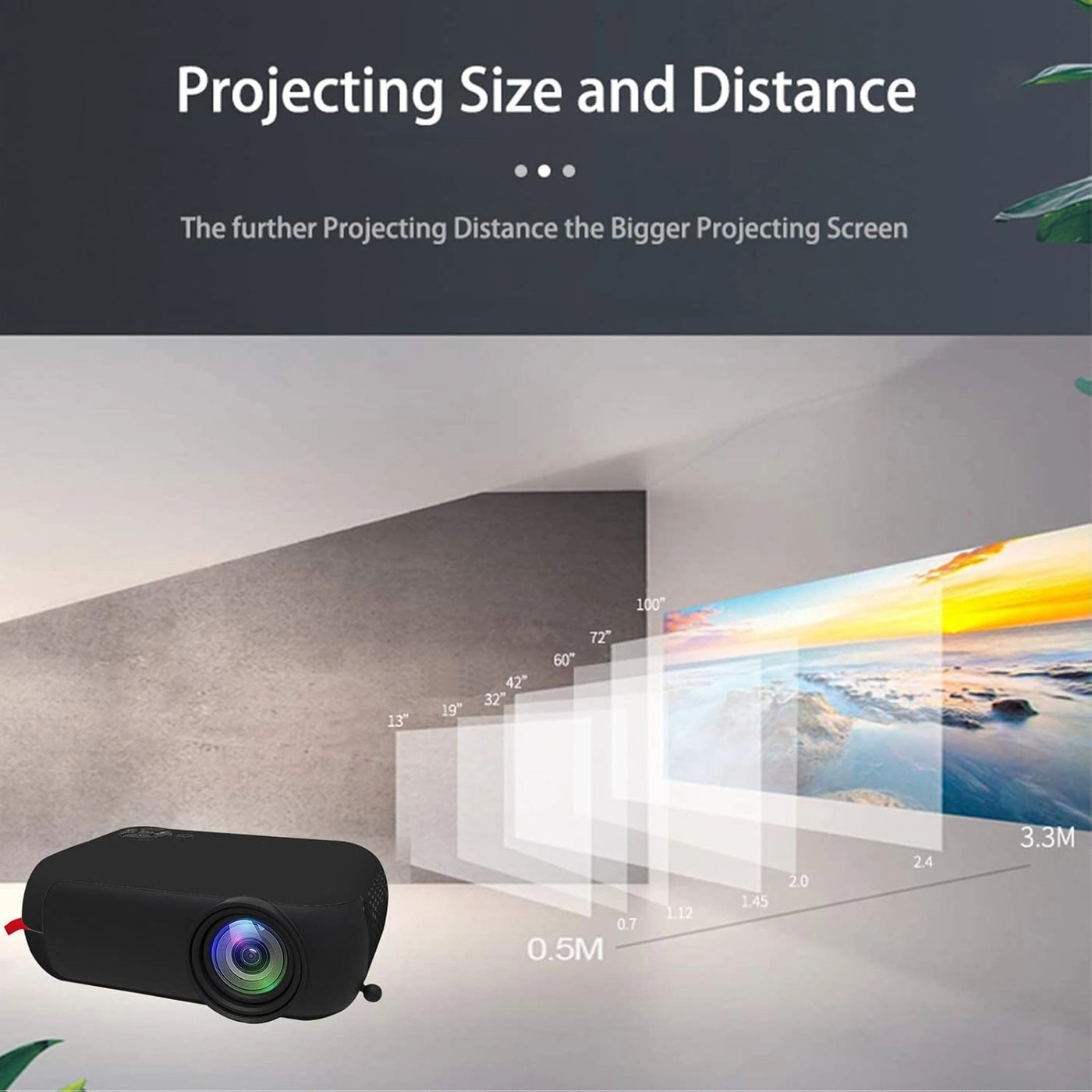 Mini projector 480x360P