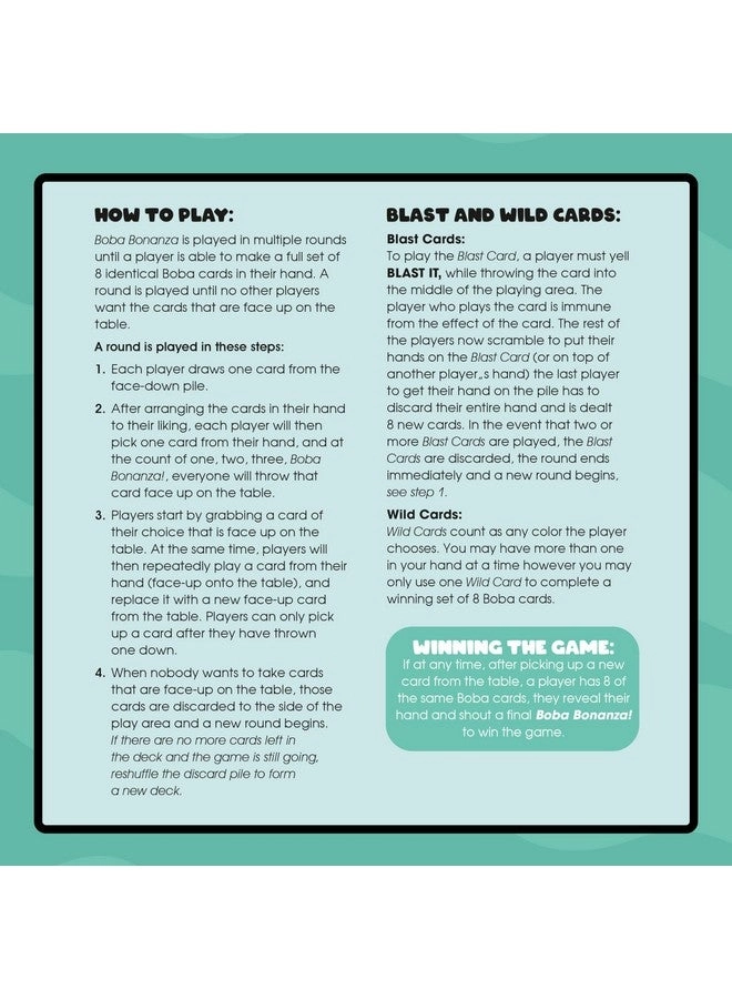 Boba Bonanza - Card Game