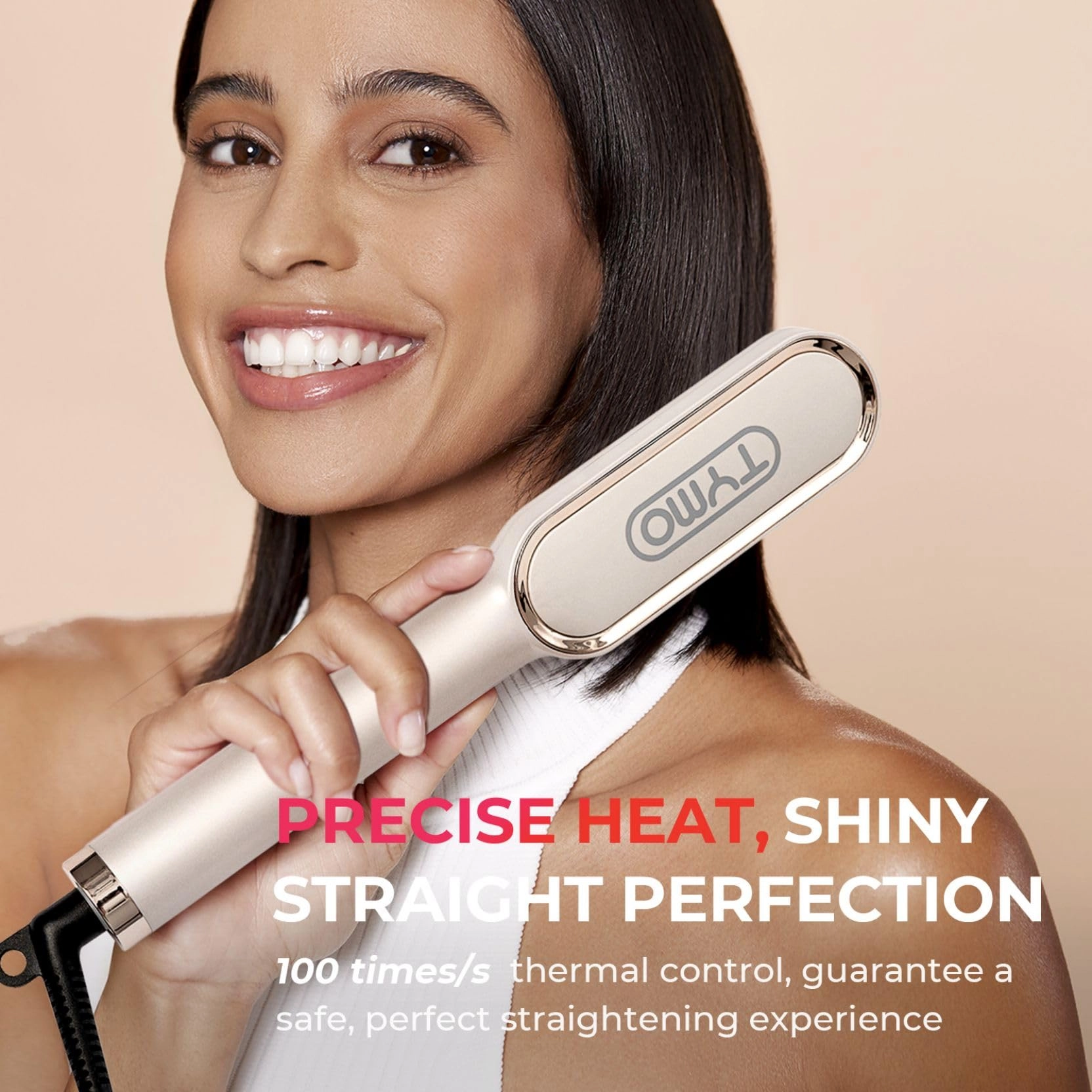 Ring Hair Straightener Brush