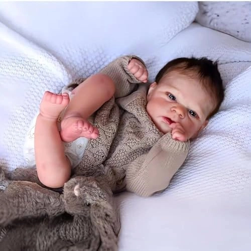 Reborn Baby Doll - 17 Inch Silicone Vinyl Boy Ages 3+