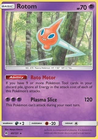 Pokémon Pokemon Rotom 40/131 - English + Toploader