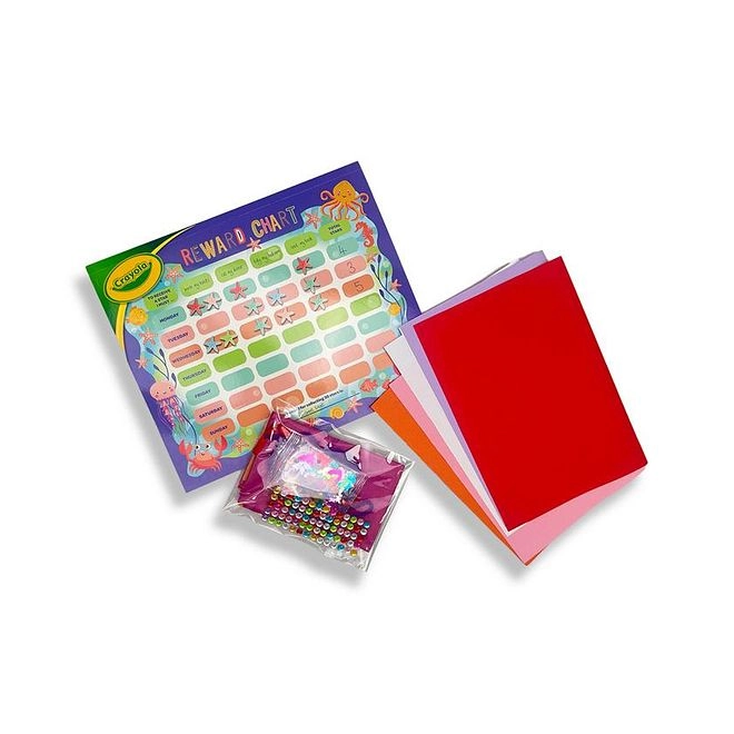 Crayola Under the Sea Reward Chart & Craft Activity Kit - 169 Pieces markers or crayons