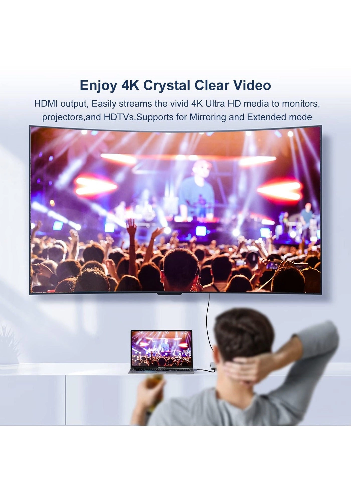 USB C to HDMI VGA Adapter - USB 3.0 4K@30Hz