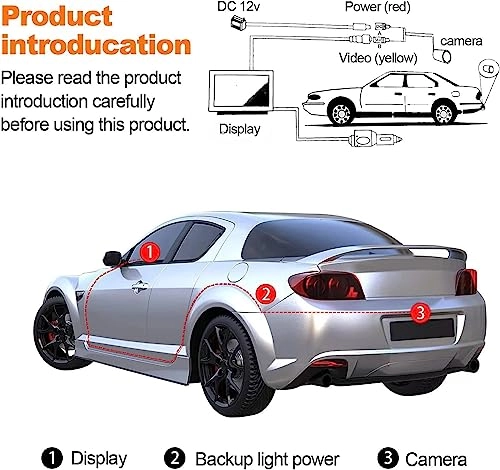 Reversing Backup/Front View Camera - Enhanced night vision RCA