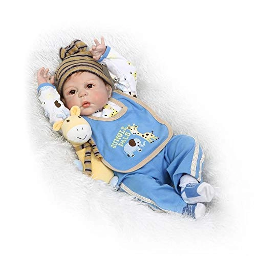 Reborn Baby Doll - 55cm/22in Soft Silicone Dressed