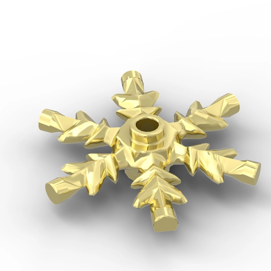 Gobricks 4x4 Crystal Snowflake - 10pcs