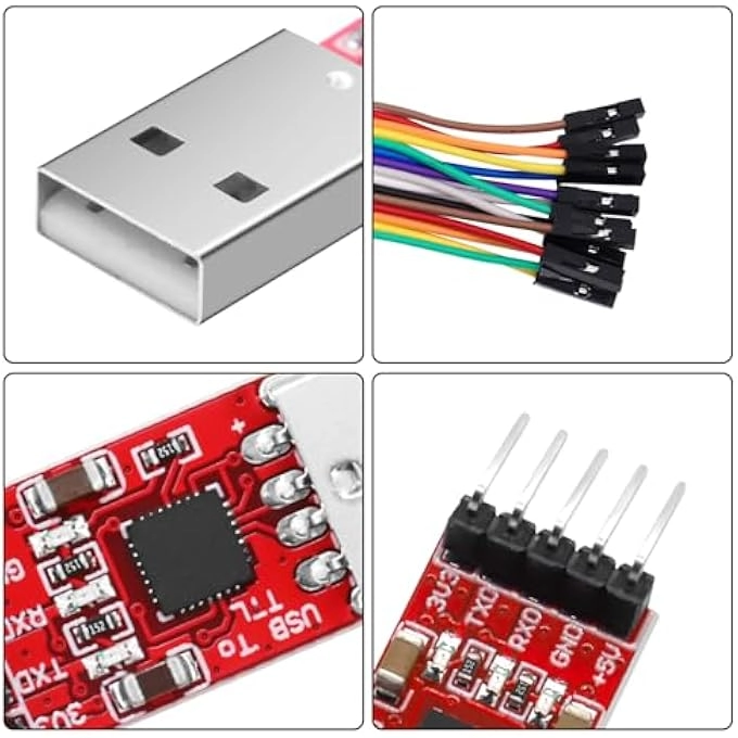 USB TO TTL CP2102 - USB Type A male connector 3.3V 5V