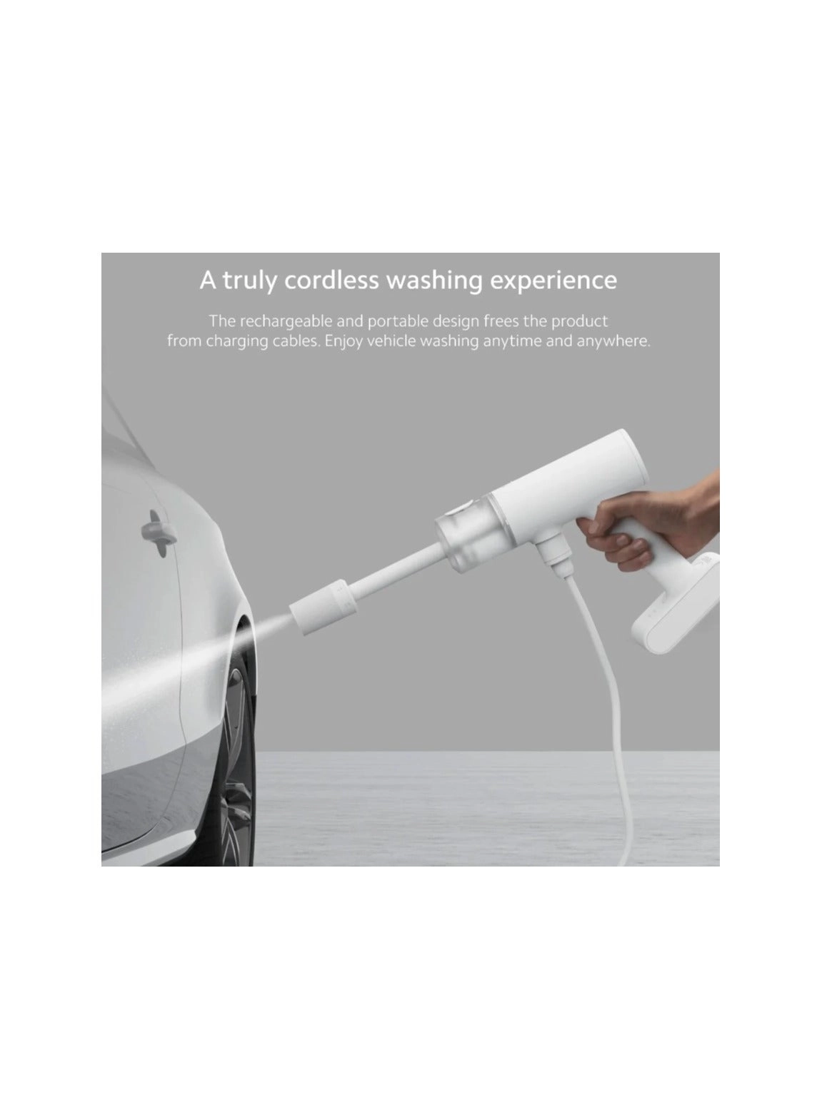 MJXCJ001QW - Cordless High-Pressure Car Washer 18V 2000mAh White