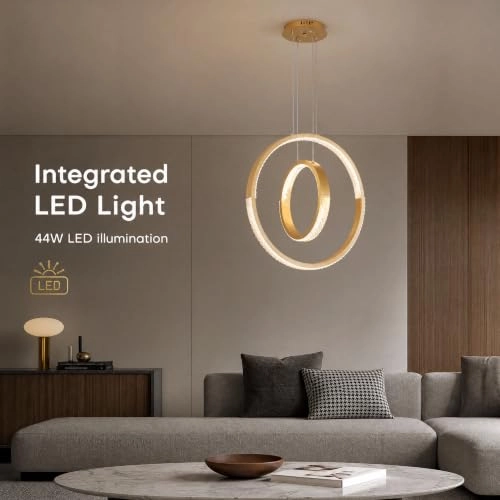 15046 Modern LED Chandelier - warm neutral white Dimmable
