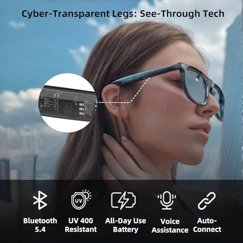 GQ PRO 02 - Smart Glasses Black Frame Gray