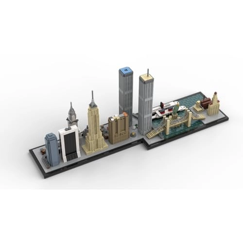 New York City Building Blocks Set - New York Skyline 1950 pcs
