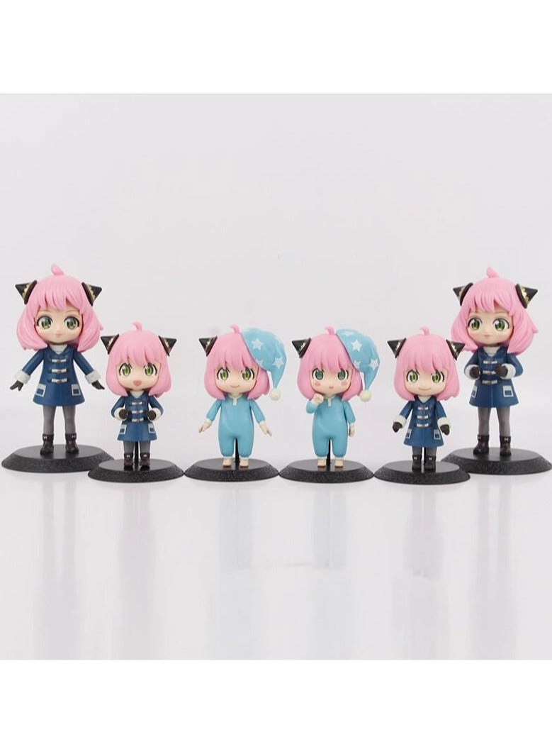 Generic Spy X Family Action Figure - 6pc