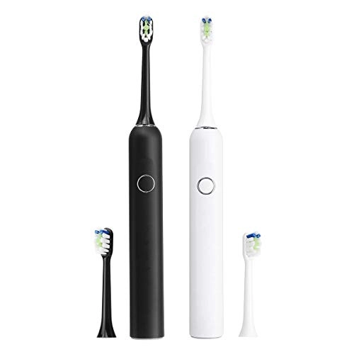 Ultrasonic Electric Toothbrush - Waterproof Rechargeable White