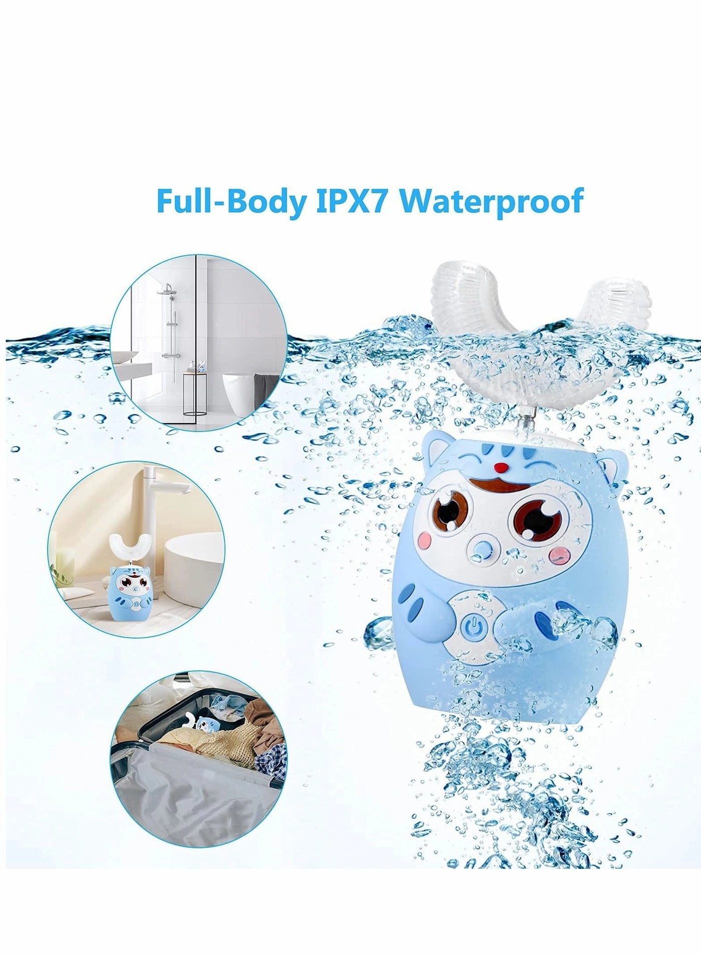 Kids U-Shaped Toothbrush - 6 Modes IPX7