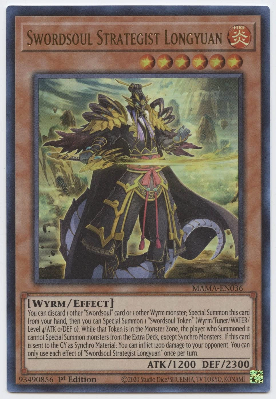 Yu-Gi-Oh! Swordsoul Strategist Longyuan MAMA-EN036 - English