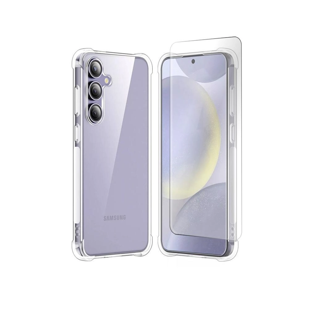 Transparent Cover + Tempered Glass Case for Samsung Galaxy A26