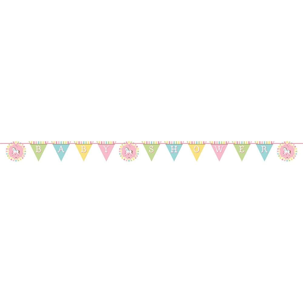 CREATIVE CONVERTING Carousel Shaped Ribbon Banner - 6inx8ft Multicolor