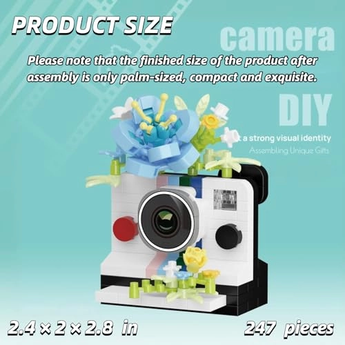 Blue Flowers Camera - 247 pcs